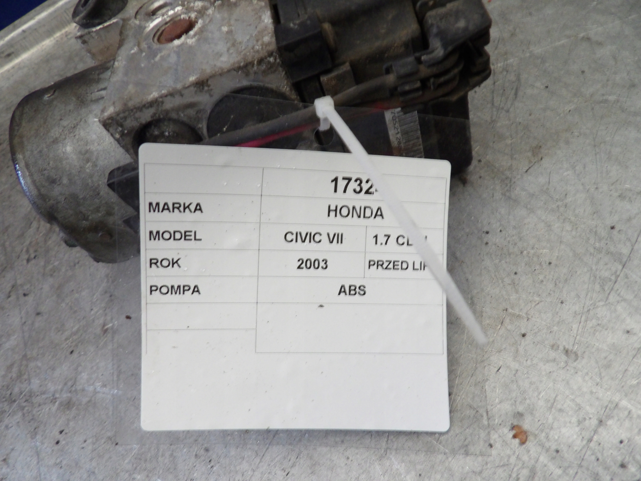 HONDA CIVIC VII 1,7 CDTI POMPA ABS 0265216895