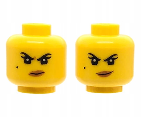 

Lego głowa główka figurki kobieta, pieprzyk