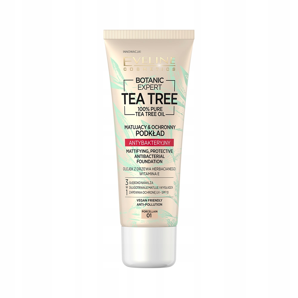 

Eveline Cosmetics Tea Tree matujący podkład No 01