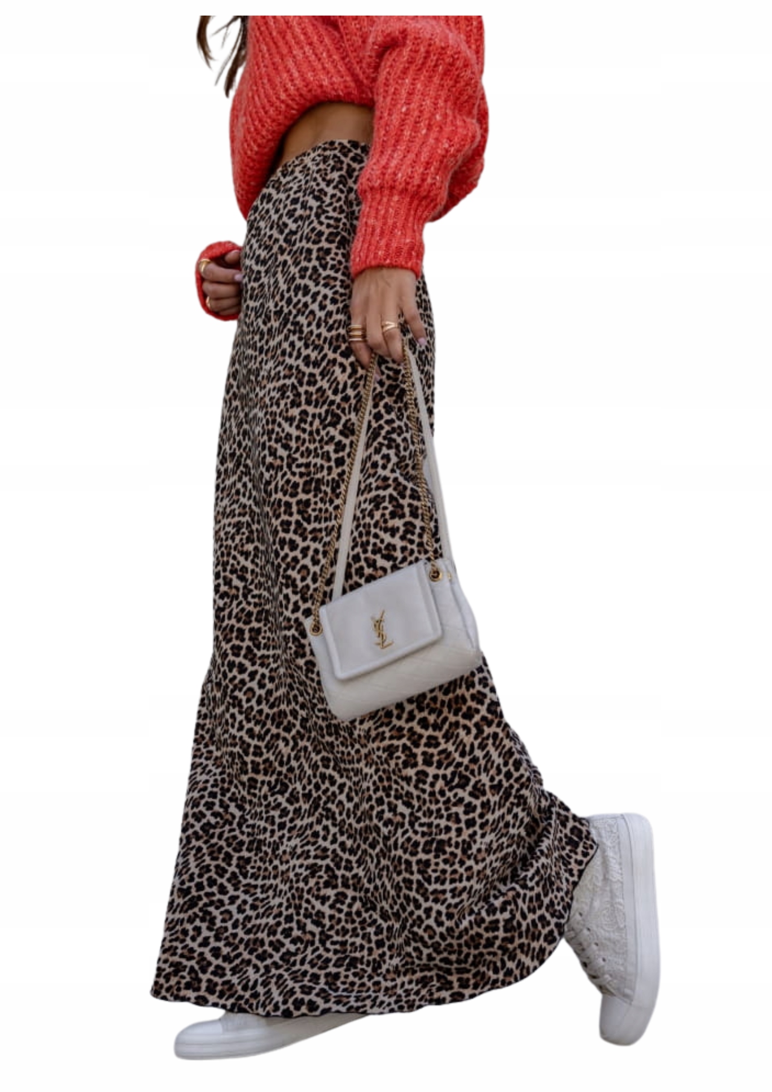 Spódnica długa w panterkę Cocomore M