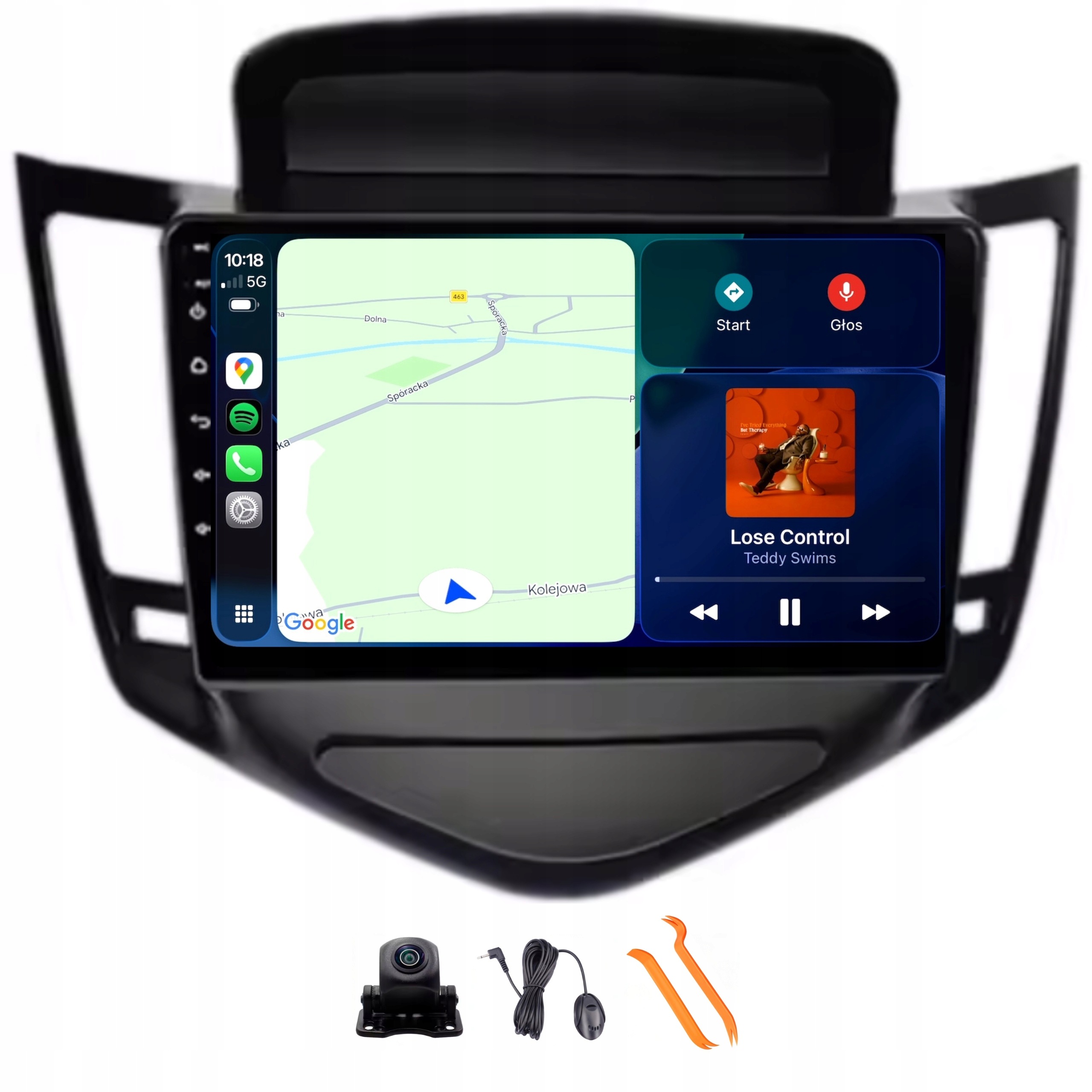 Rádio Android Navigace Qled 2K Carplay Lte 128GB Chevrolet Cruze 1 09-14