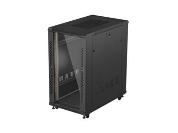 Lanberg Rack Cabinet 19" Free-standing 22U/600X1000 (flat Pack) With Glass