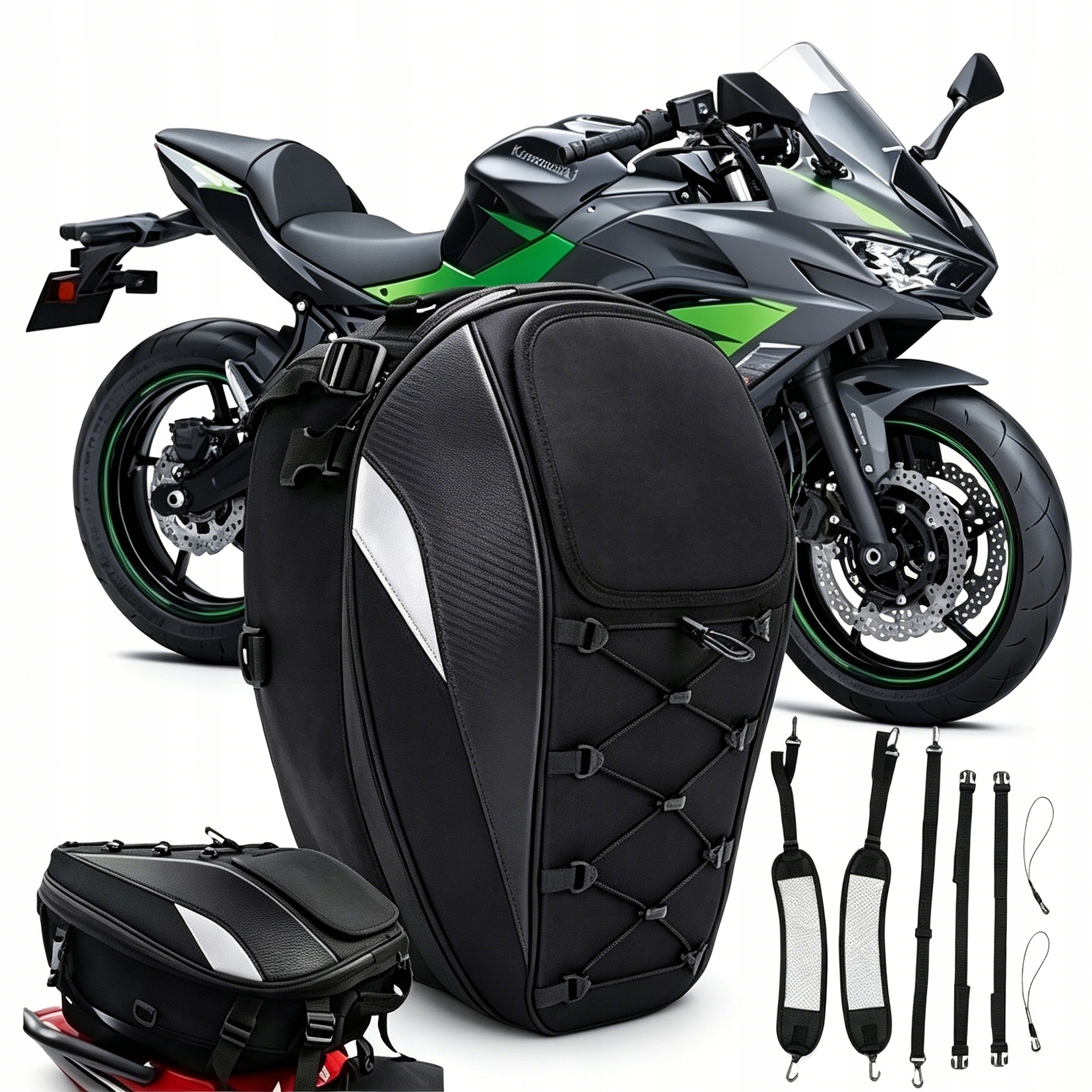 Batoh voděodolná taška 40L 5v1 kufr brašna motocyklová nosič na helmu