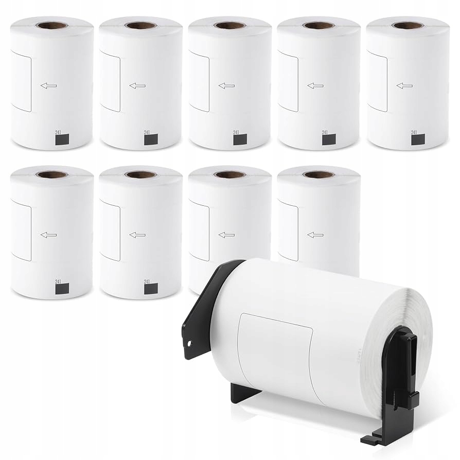 Rolky Termo etikety pro Brother DK-11241 102x152 mm 10 rolí držák