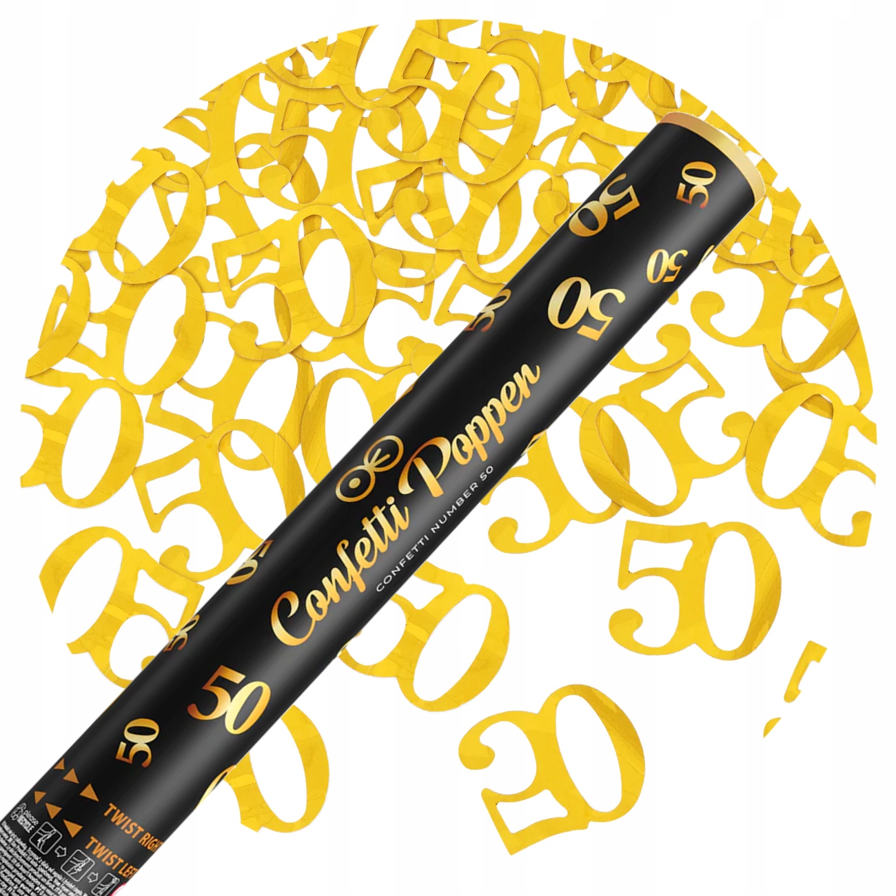 TUBA STRZELAJĄCA KONFETTI 50 URODZINY 40CM-1511