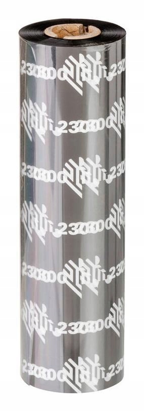 Zebra Ribbon, Wax, 84 mm x 74 m