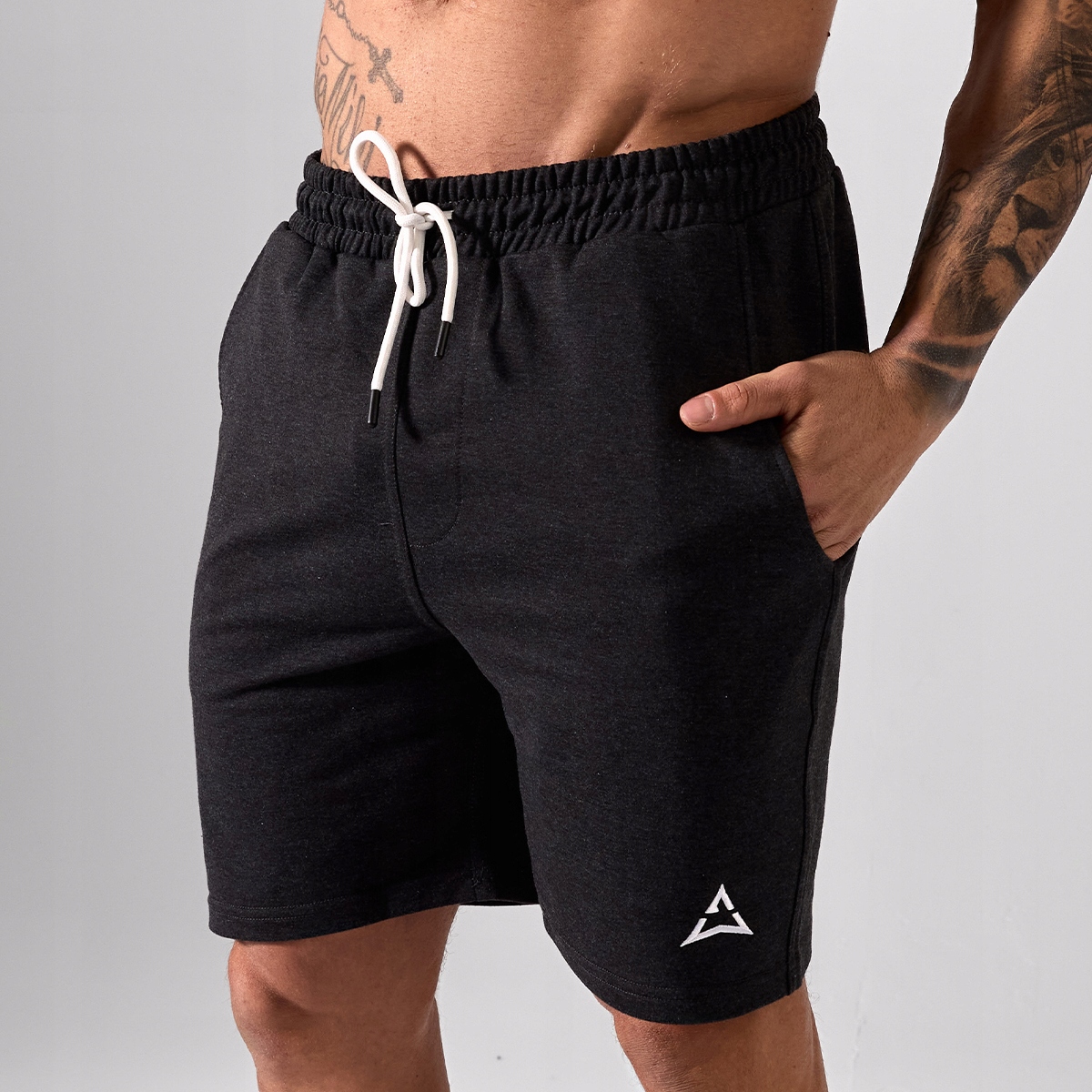 Allwear Spodenki Basic Krótkie Męskie Grafitowe XL Siłownia Szybkoschnące