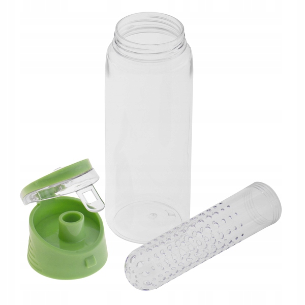 BUTELKA Z WKŁADEM NA OWOCE 700ml wielorazowa BIDON wodę ZIELONA filtrem Cechy dodatkowe wkład na owoce