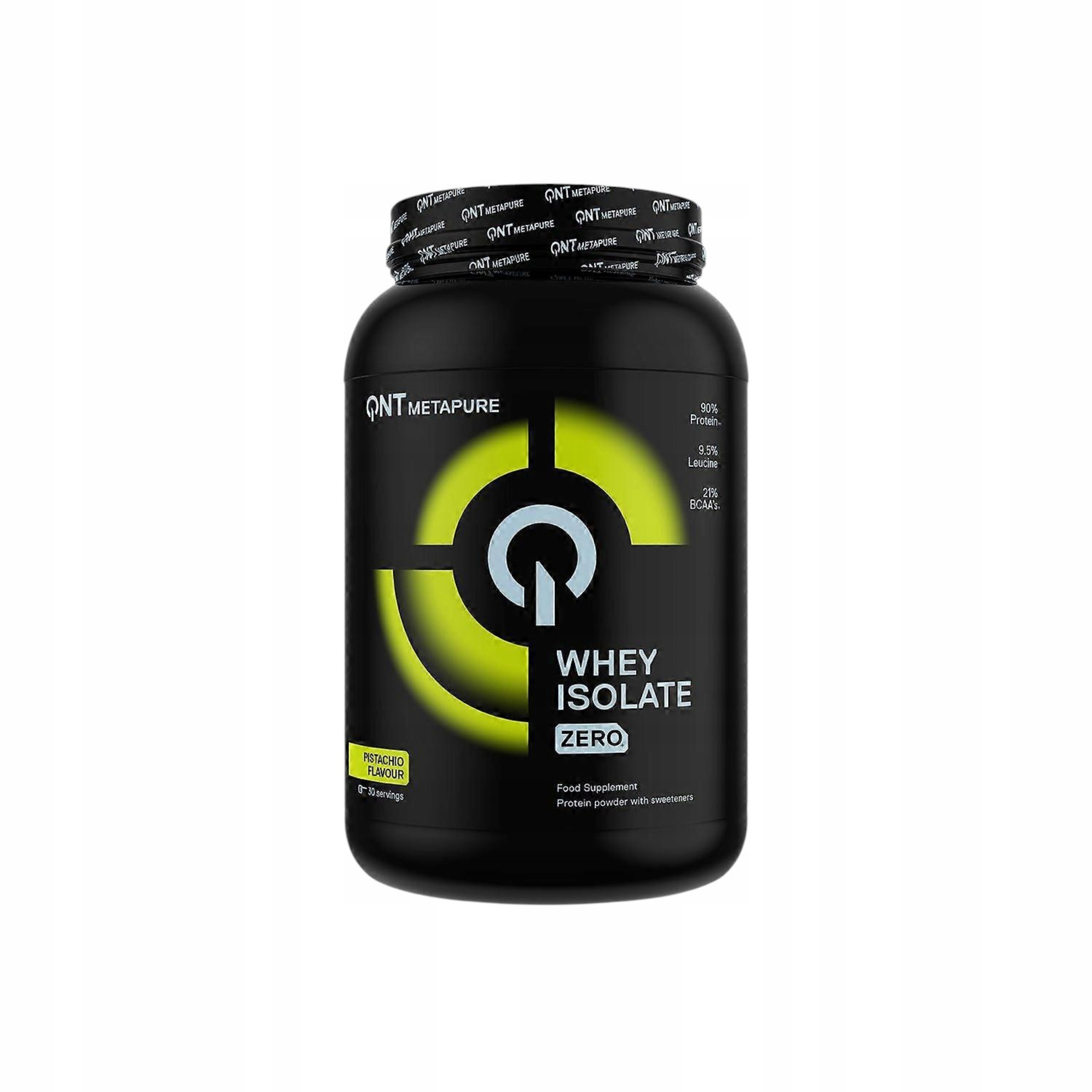 Proteinový izolát syrovátky Zero Carb Svalová hmota Metapure Qnt 908 g Pistácie