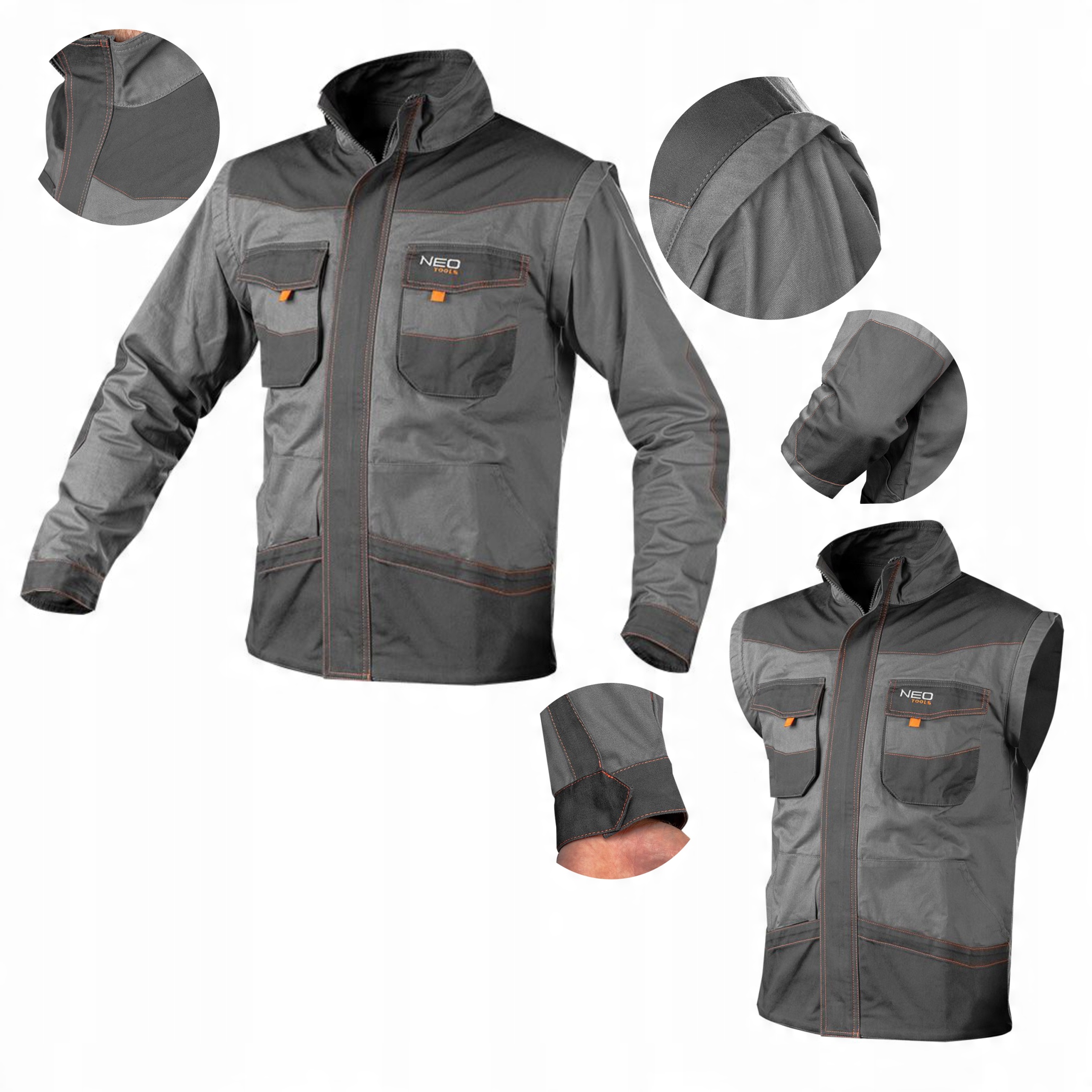 

Neo Bluza Kurtka Robocza 2w1 kamizelka Bawełna XL