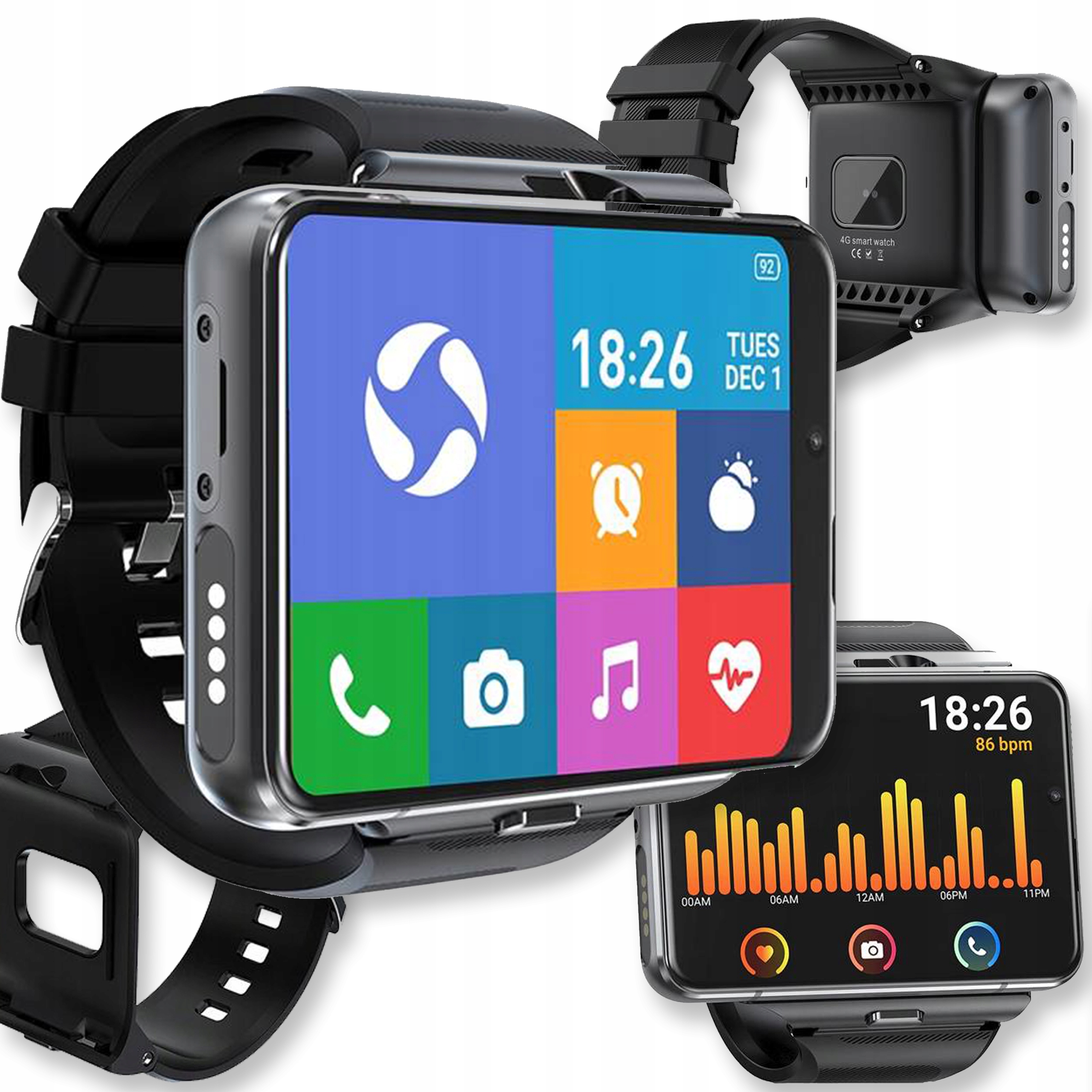 Smartwatch Smart Watch Športové Hodinky Smartband Pánsky Športový Náramok Gps