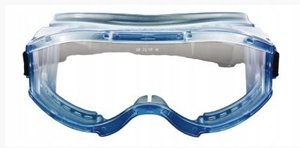 Gogle BHP ochronne nieparujące na pasku klasa F