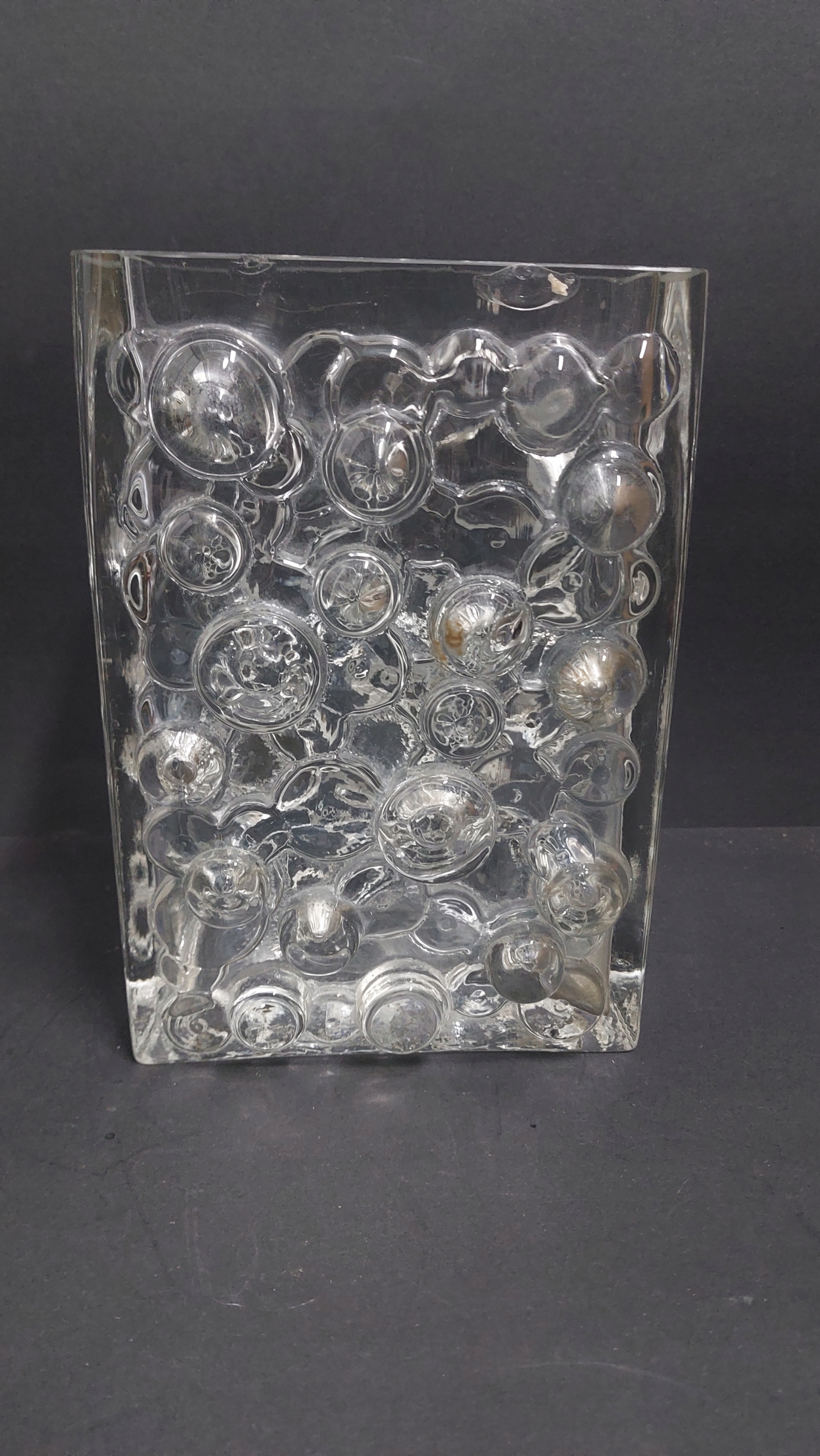 Wazon szklany WMF Erich Jachmann bubble glass design