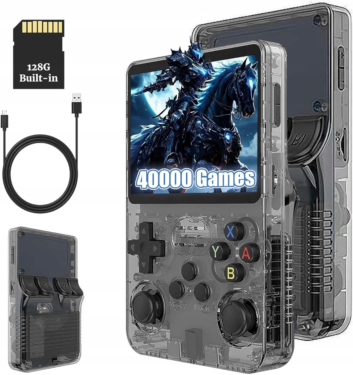 Přenosná Mobilní Retro Herní Konzole 35000 Pro Hry Linux 32GB 128GB Černá