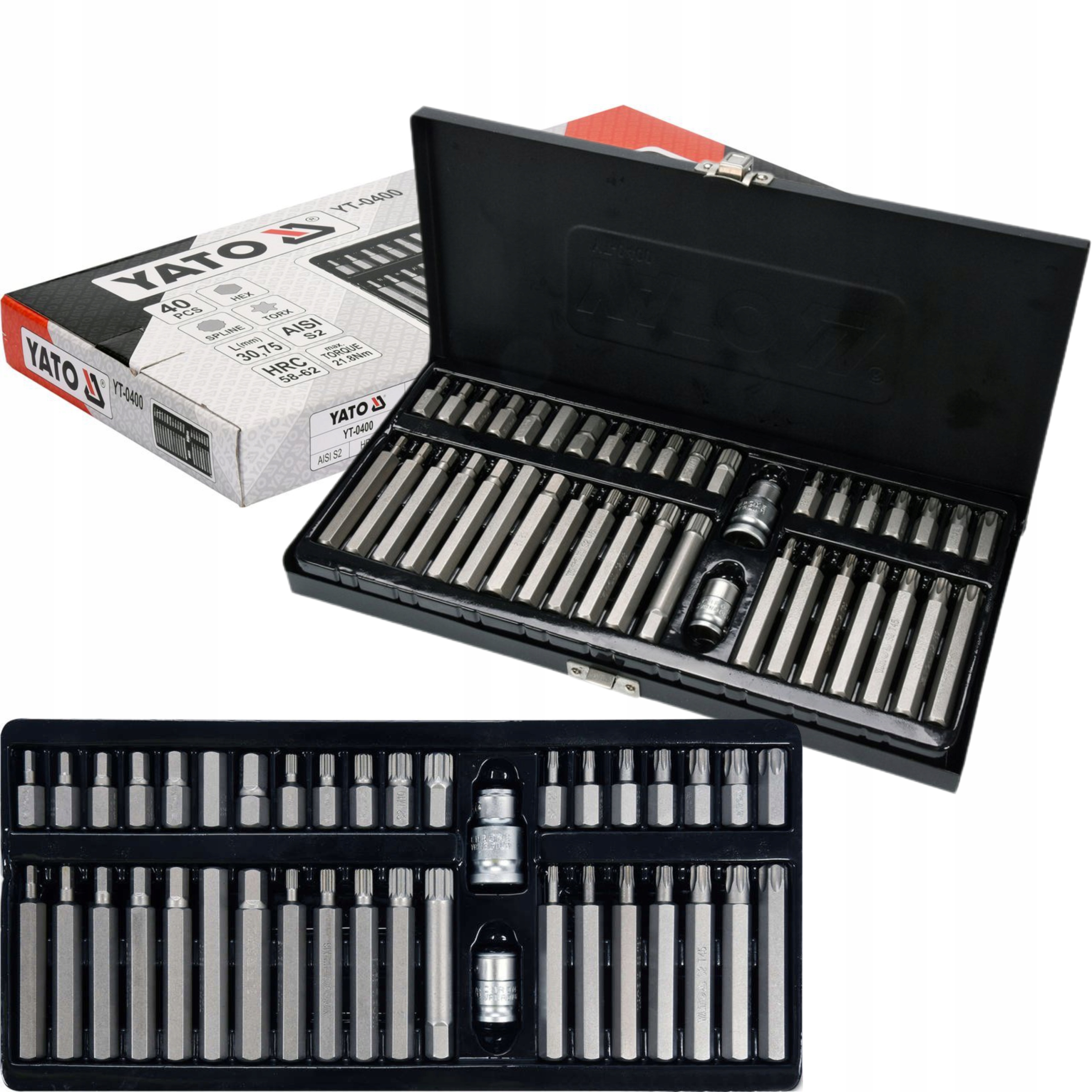 ZESTAW BITÓW YATO IMBUS TORX SPLINE YATO YT-0400 Marka Yato