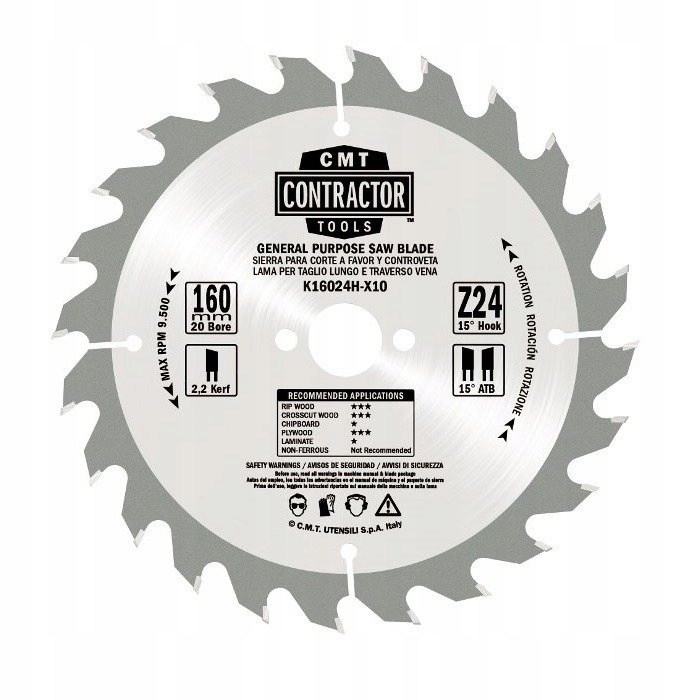 

Cmt Piła Tarczowa 160x20mm K16040H-X10