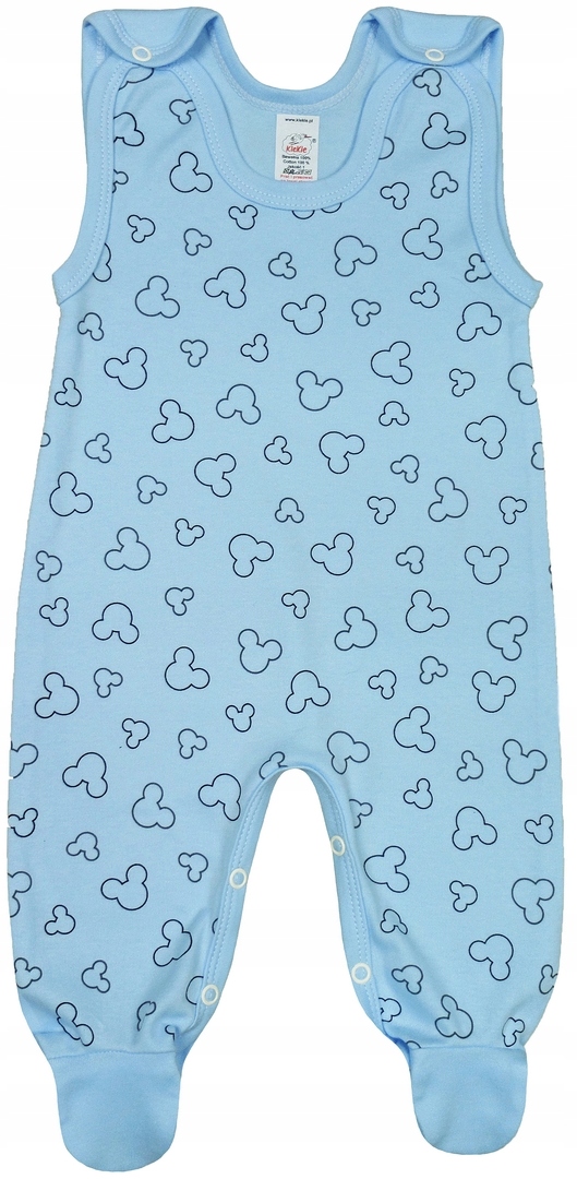 ŚPIOCHY śpioszki ROZPINANE MYSZKA BŁĘKIT 86 KLEKLE