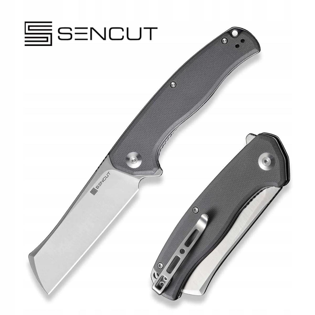 Nůž Edc Sencut Traxler flipper Šedý G10 Satin 9Cr18MoV