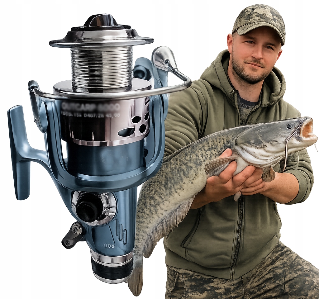 Kołowrotek Wędkarski Top 6000 5.2:1 Wolny Bieg Feeder Grunt Karp Sum