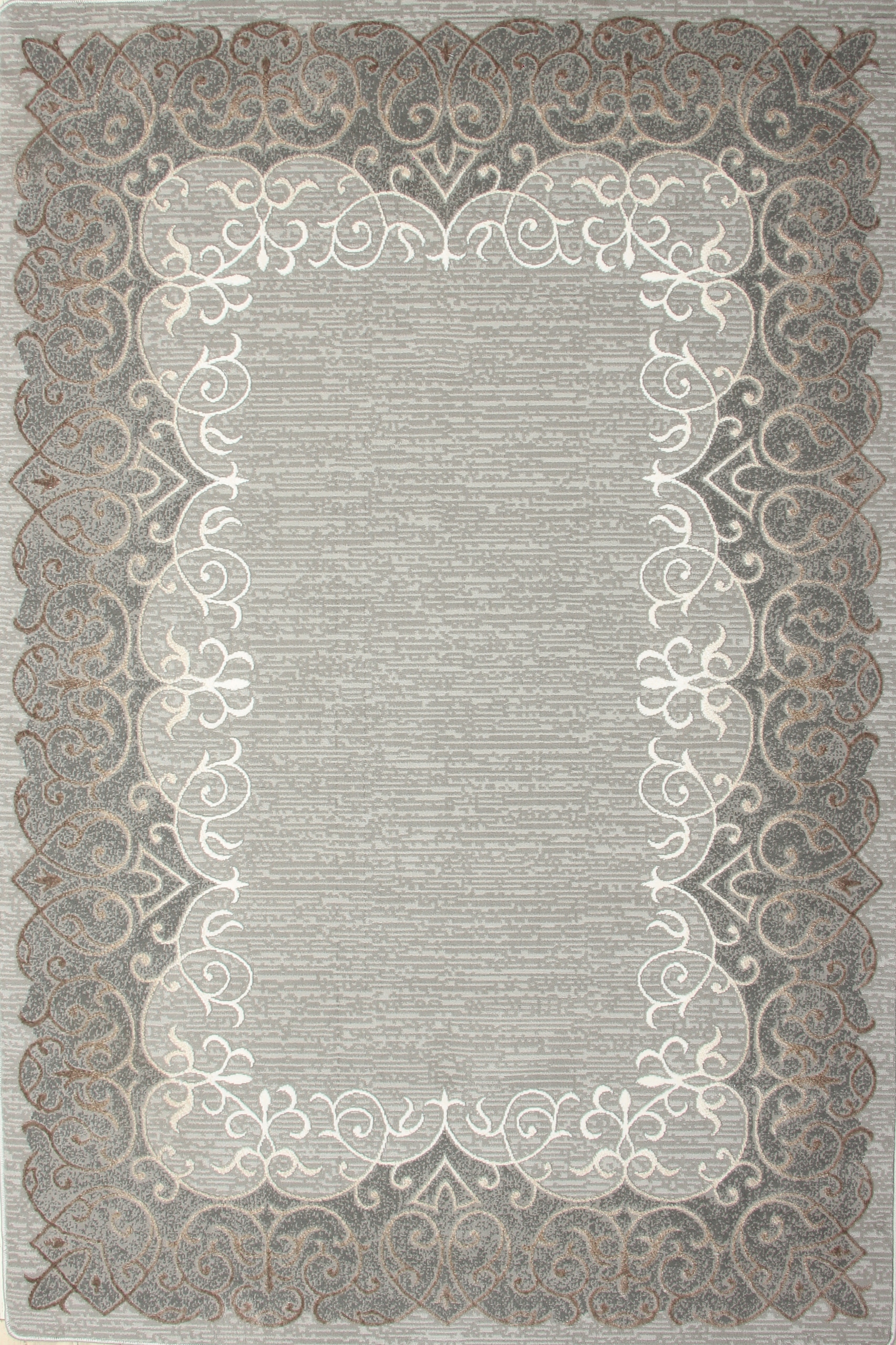 Koberec Do Obývacího Pokoje Módní Šedý 80 X 150 Gloss Měkké Rouno Odolné