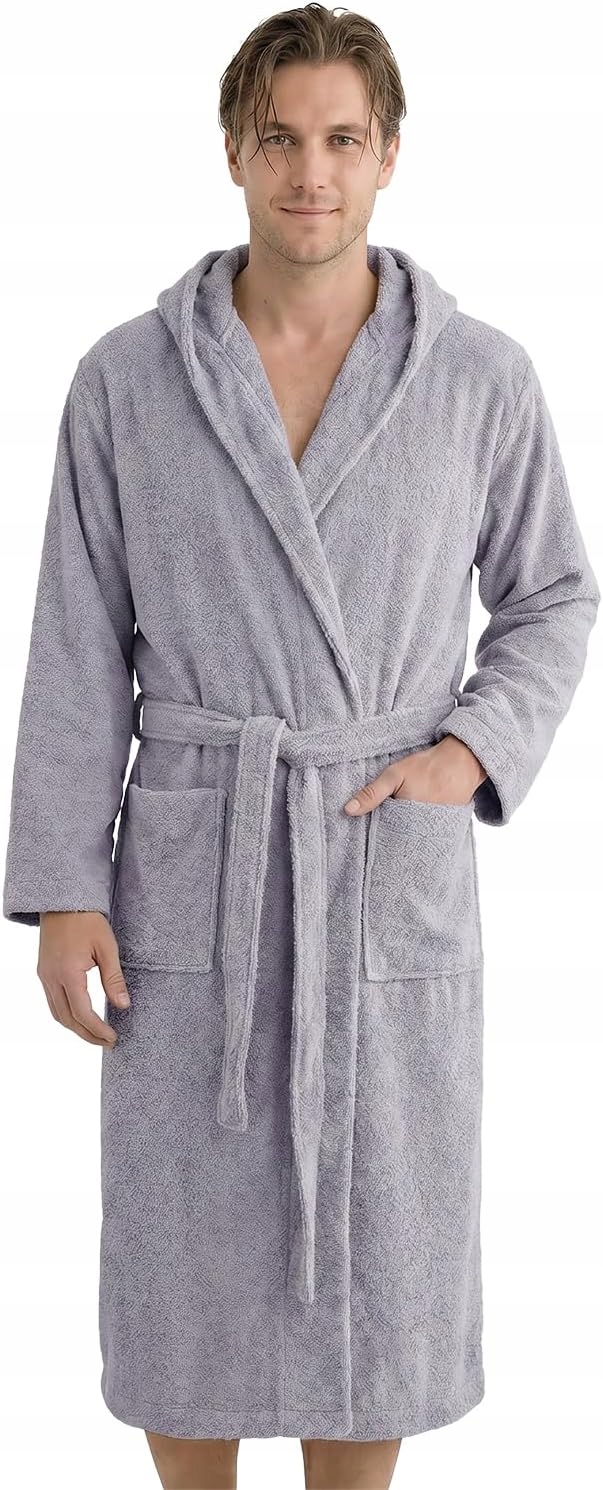 Laynenburg Pánsky Froté Župan 100 % Bavlna Öko-tex XL Šedý