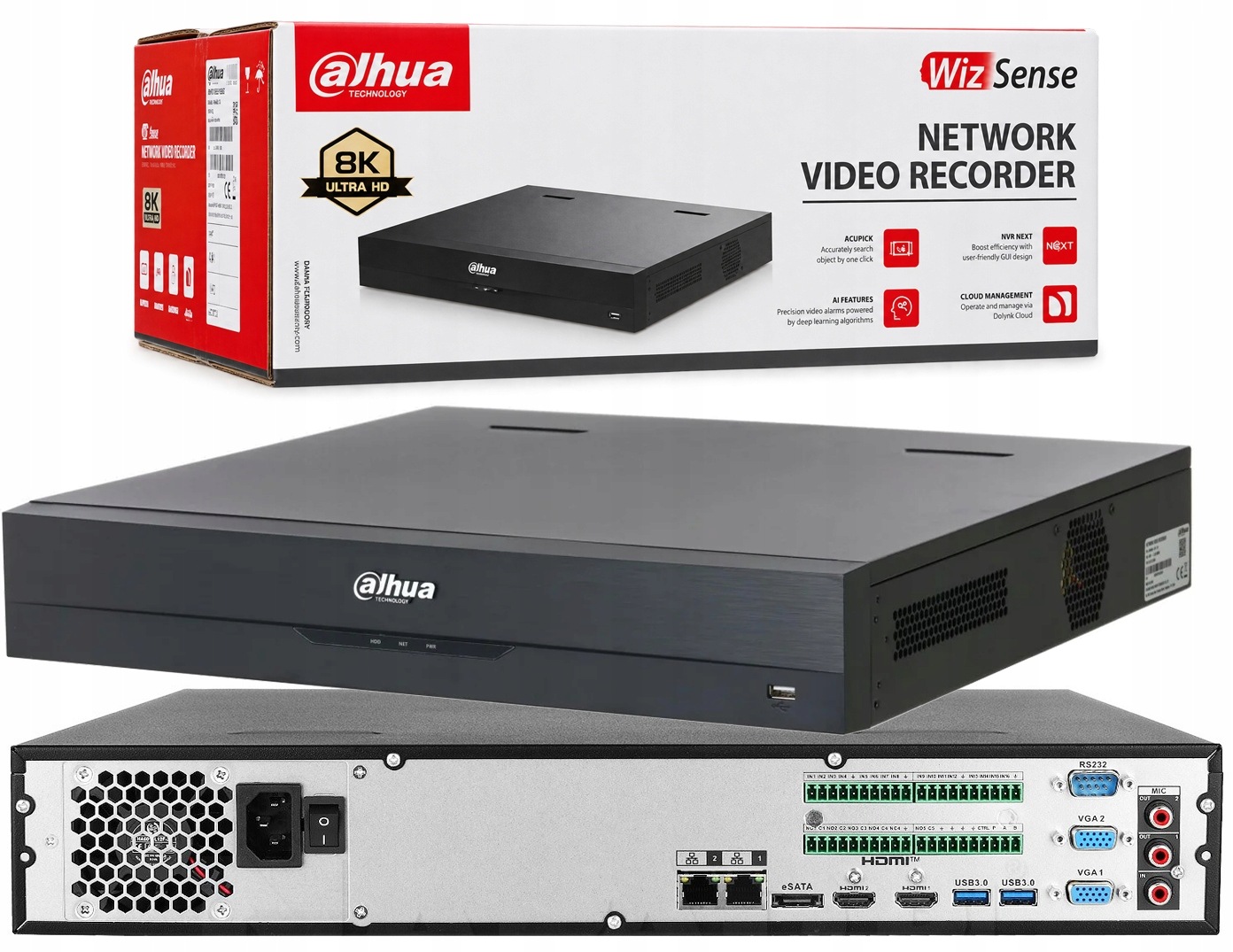 Ip Rekordér 32CH Dahua NVR5432-EI2 32 Kanály WizSense Série EI2