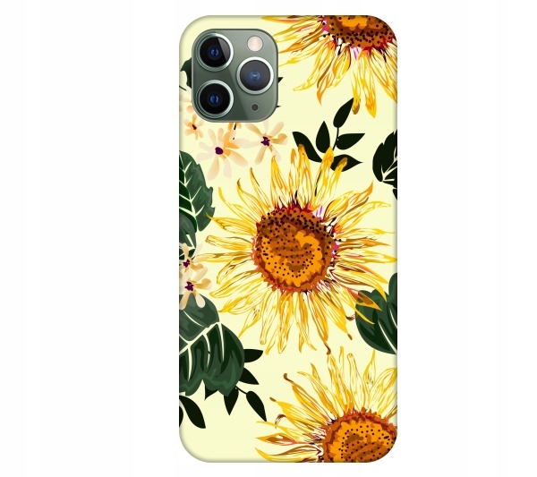 

Etui pokrowiec do iPhone 11 Pro Kwiat zólty akware