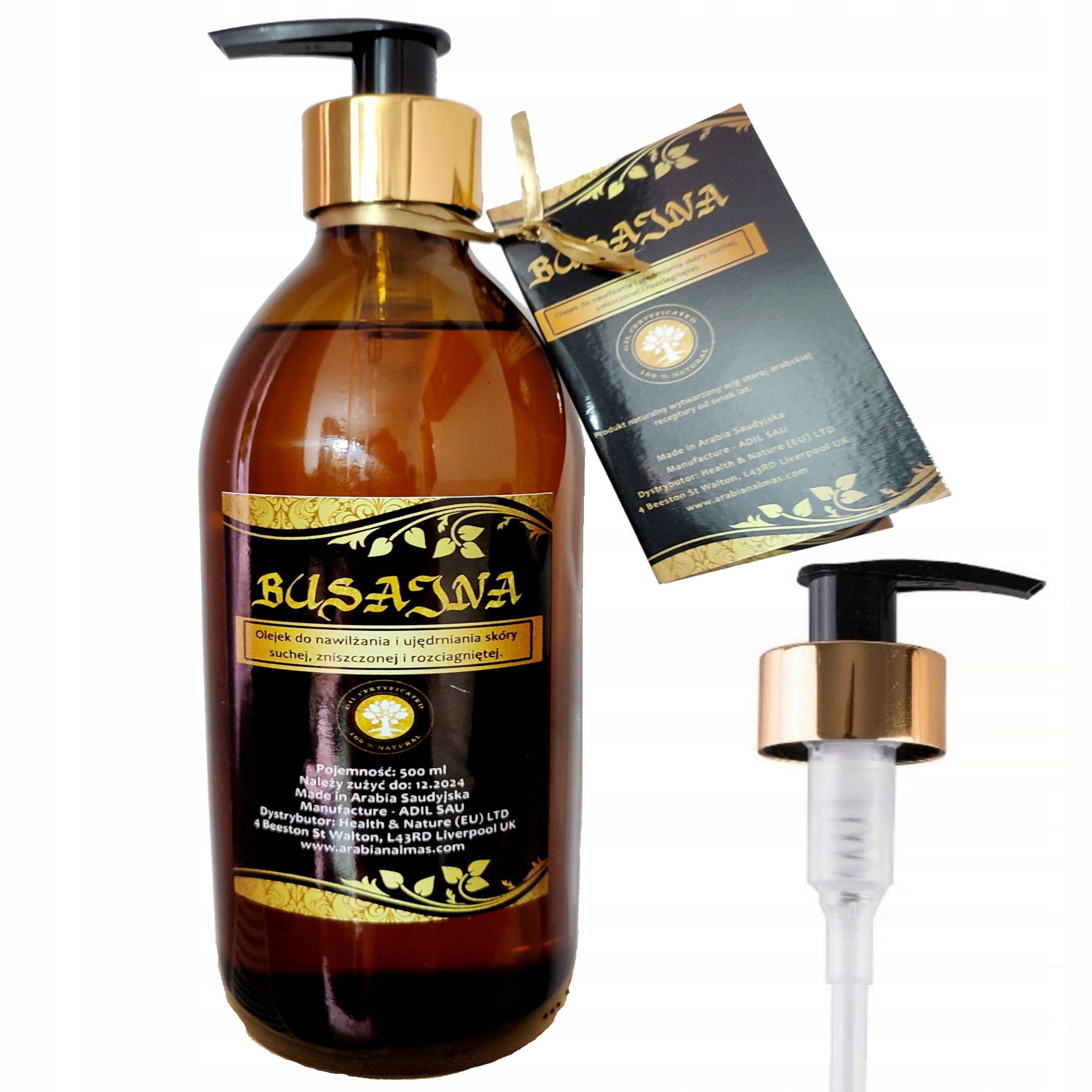 Olejek Busajna Skóra Rozciągnięta Sucha 500ml