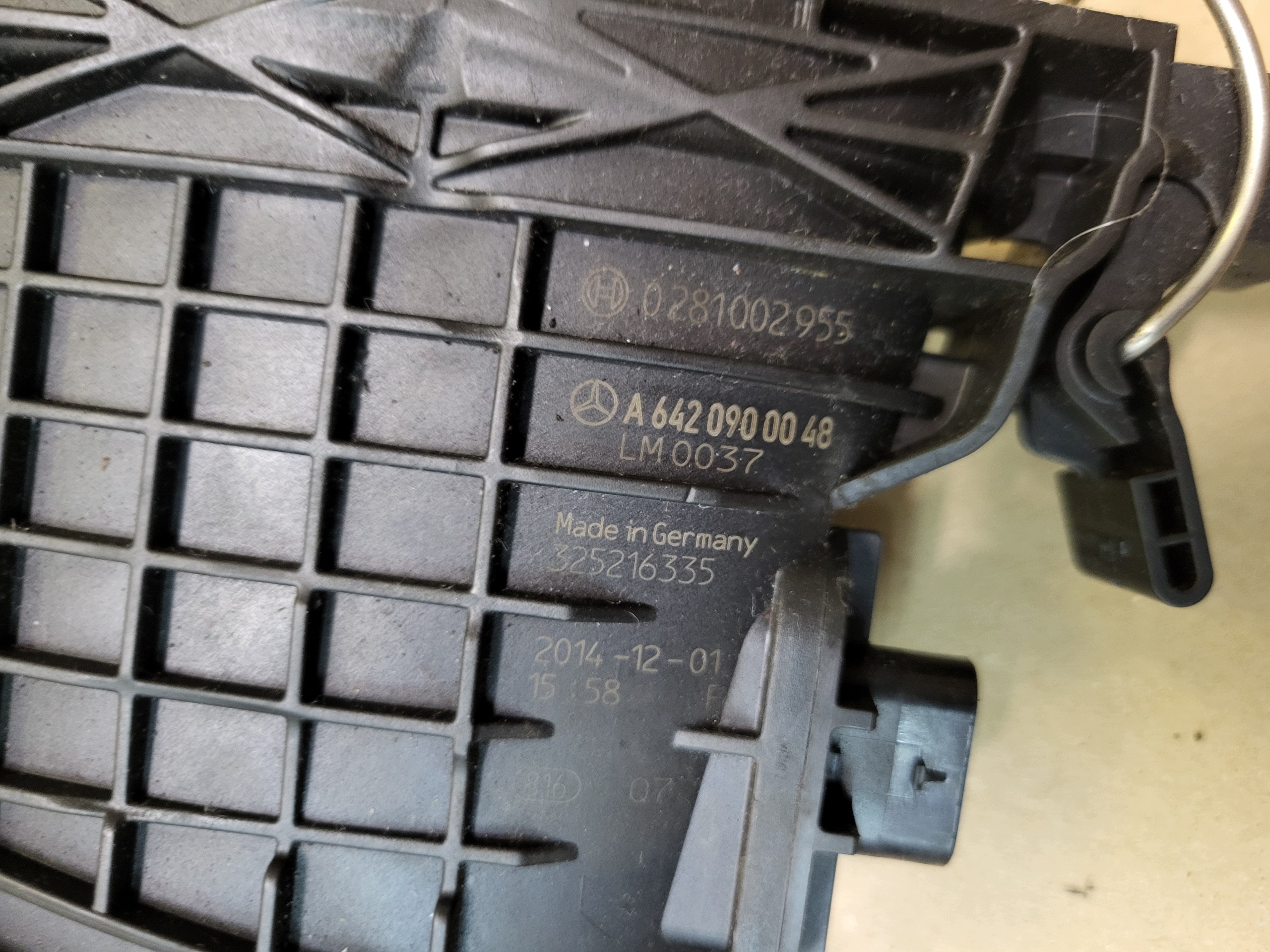 ansaugrohr kanal schlauch luft luftmassenmesser MERCEDES ML GL W164 350 CDI OE
