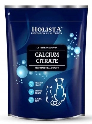 Levně Doplněk stravy HolistaPets citrát vápenatý prášek 1000 g na klouby