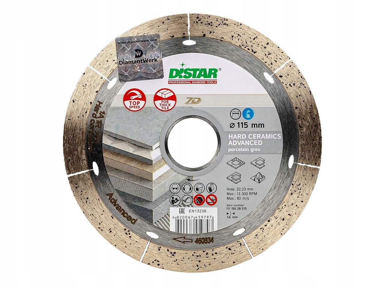 

Distar Tarcza Diamentowa 115mm Ceramics Advanced