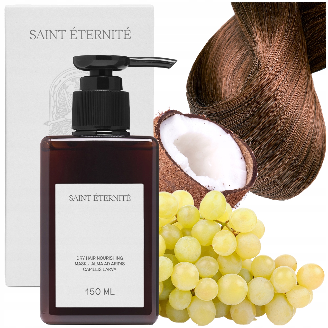 Maska na vlasy s přírodními silně HYDRATAČNÍmi oleji 150 Ml Saint Éternité