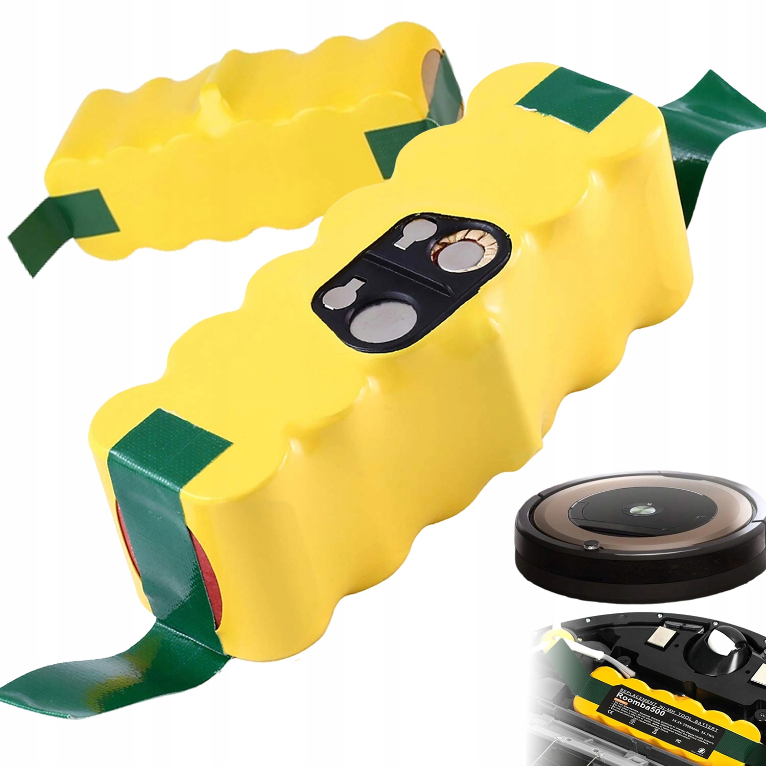 Akumulátor, Irobot Roomba 500 600 700 800 14,4V 5000MAH Ni-mh Náhradní