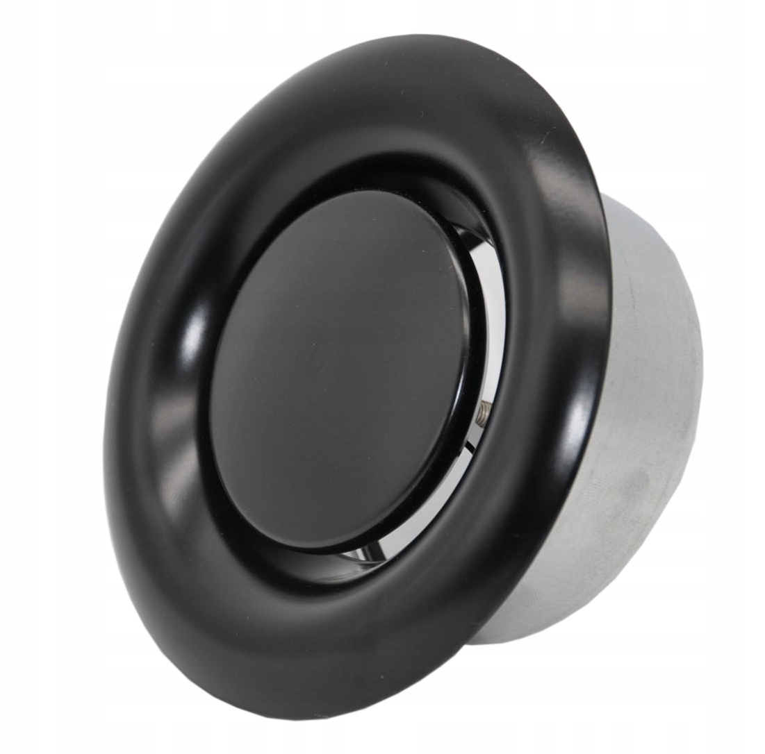 Czarny wywiewnik okrągły anemostat fi250mm