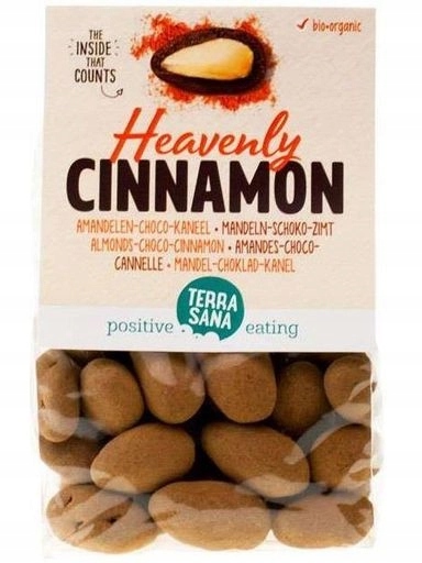 2x Terrasana Mandle v mléčné čokoládě a skořici Bio 150 g