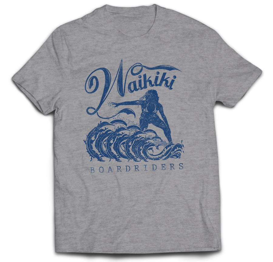 

Tshirt Waikiki Beach Plaża Surf Honolulu S