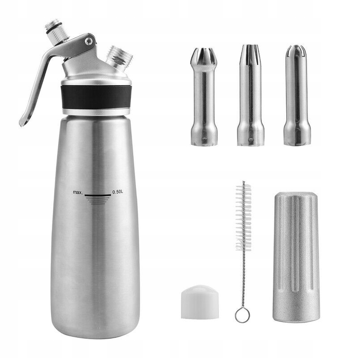 Sifon Na Šlehačku Poj. Nerezová ocel nový 0,5L