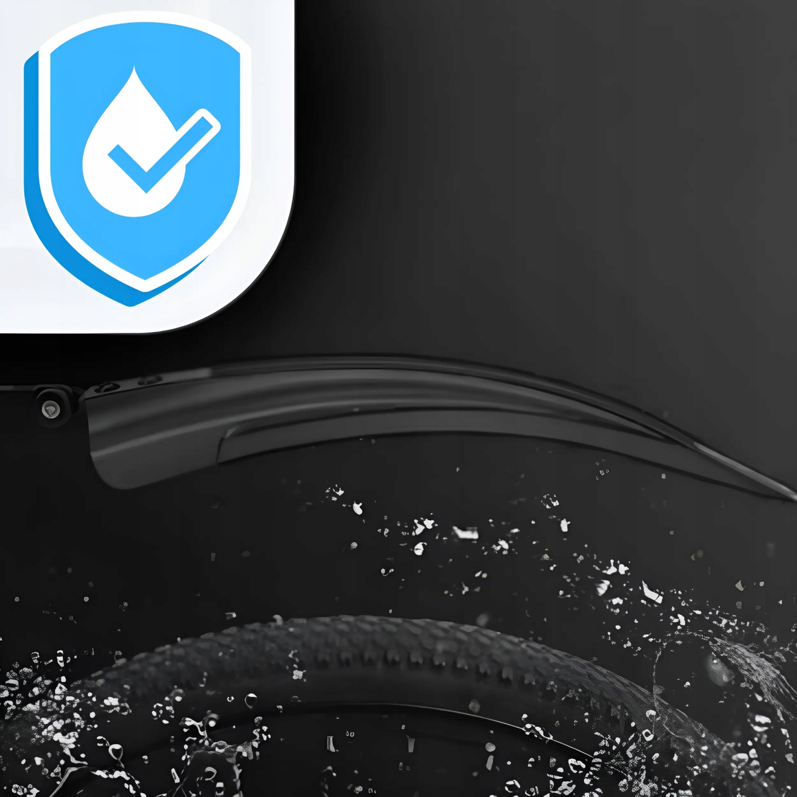 BŁOTNIKI ROWEROWE TYŁ PRZÓD KOMPLET ZESTAW BŁOTNIKÓW 2 SZT CHLAPACZE 24-29 Szerokość 78 mm