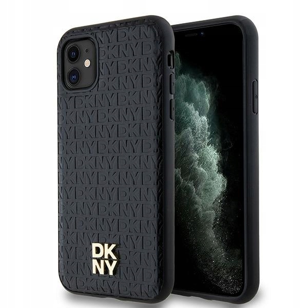 Pouzdro Dkny DKHMN61PSHRPSK pro iPhone 11 Xr 6.1" černé/černé, tvrdé kožené