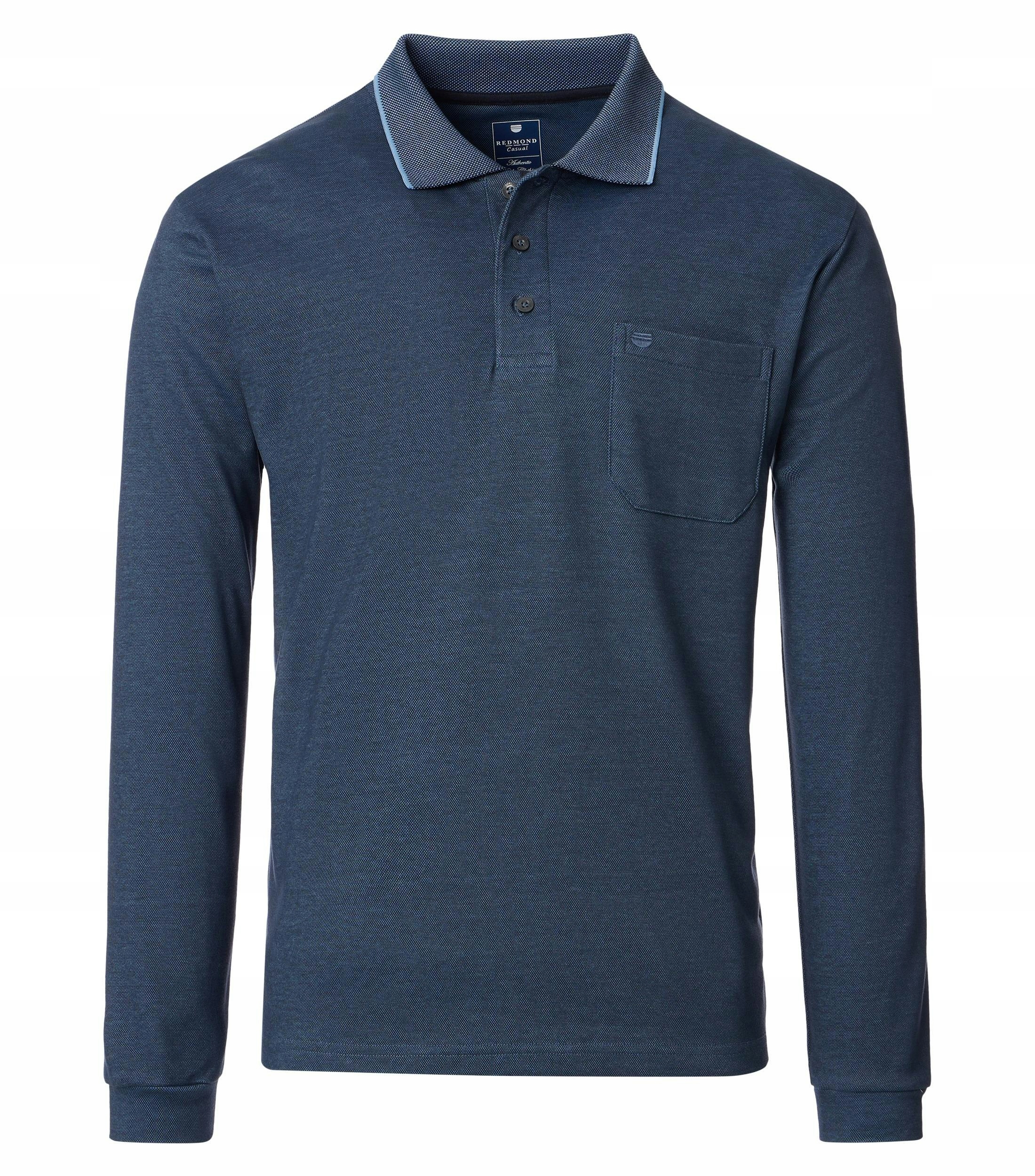 Redmond Velké Velikosti Polo Longsleeve Tričko Silné Masité 6XL obvod 162 cm
