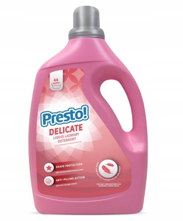 Levně Presto! Delicate, Tekutý prací prostředek, 2,2l