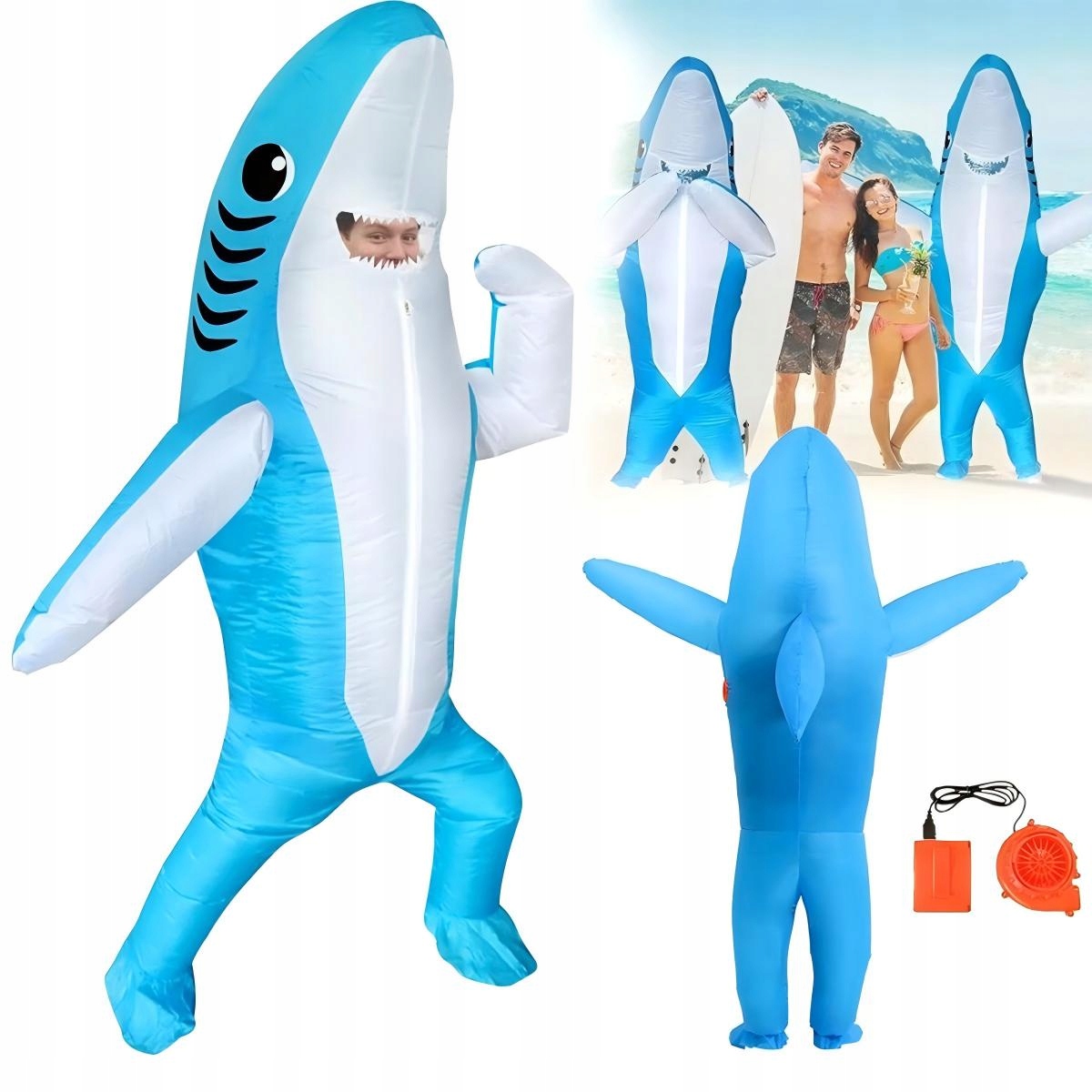 Převlek Nafukovací Kostým Unisex Žralok Kostým 150-190 cm