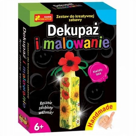 

Dekupaż i malowanie, zestaw kreatywny, decoupage