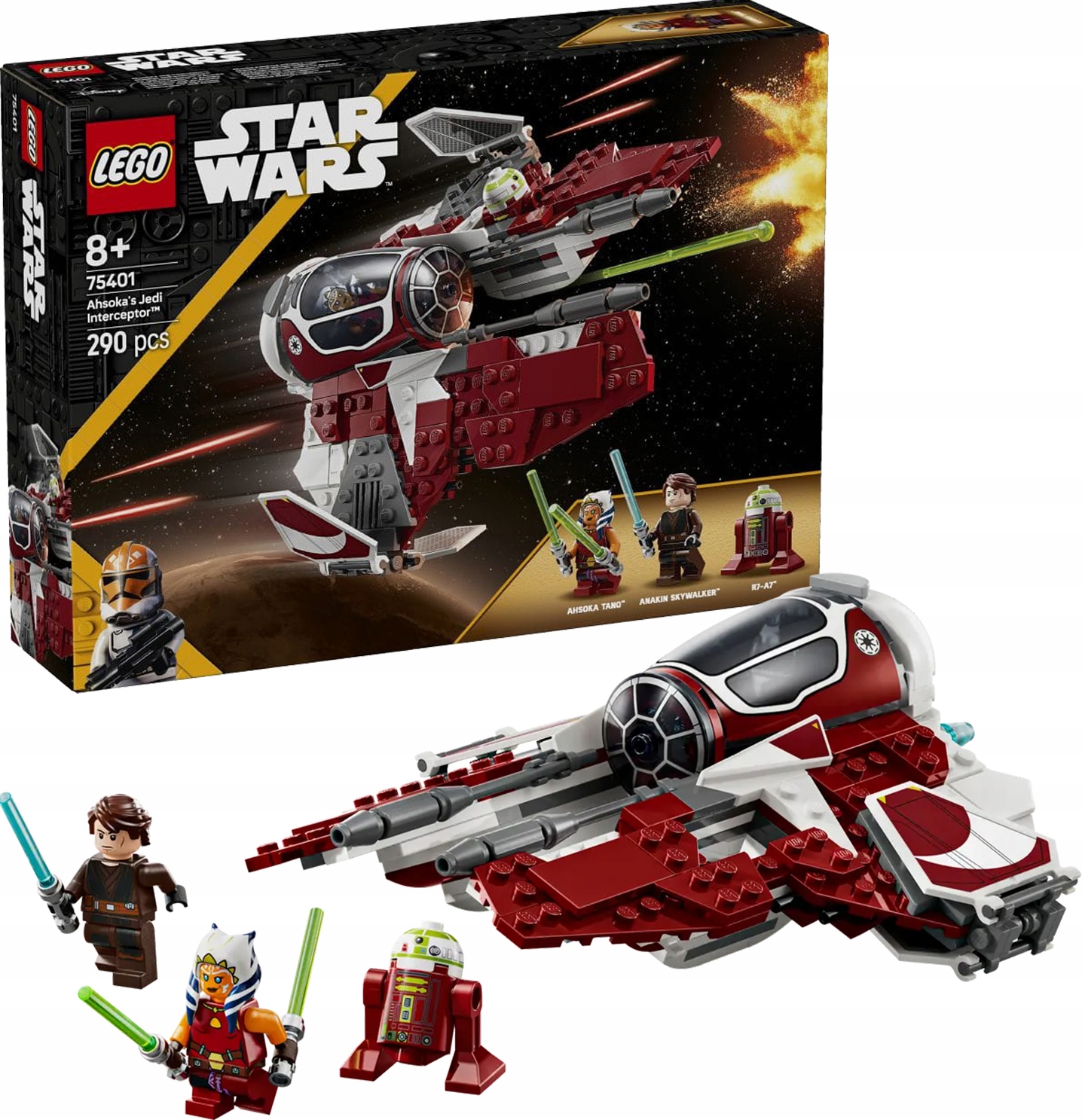 Lego Star Wars Interceptor Jedi Ahsoki 75401