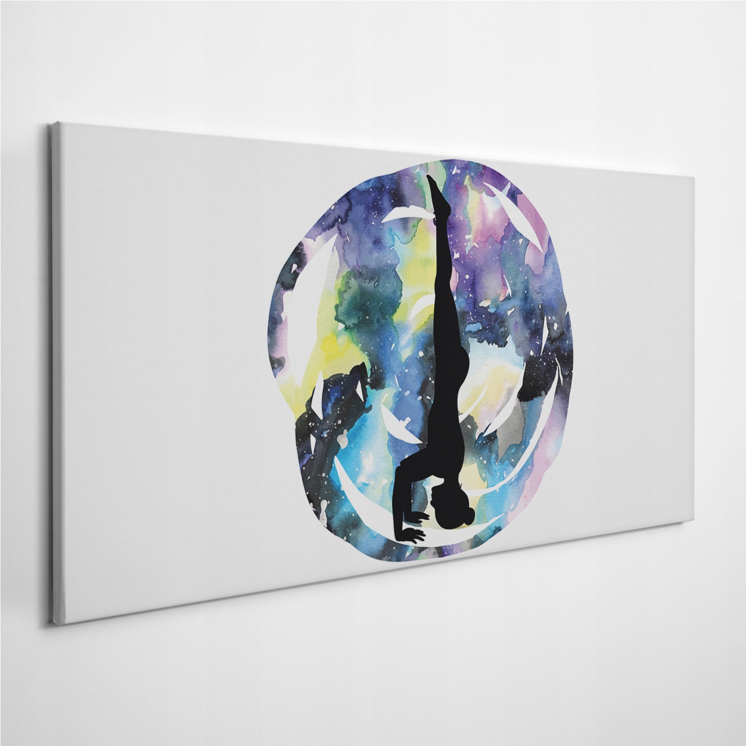 

Foto-obraz na płótnie Kobieta Yoga Kosmos 120x60