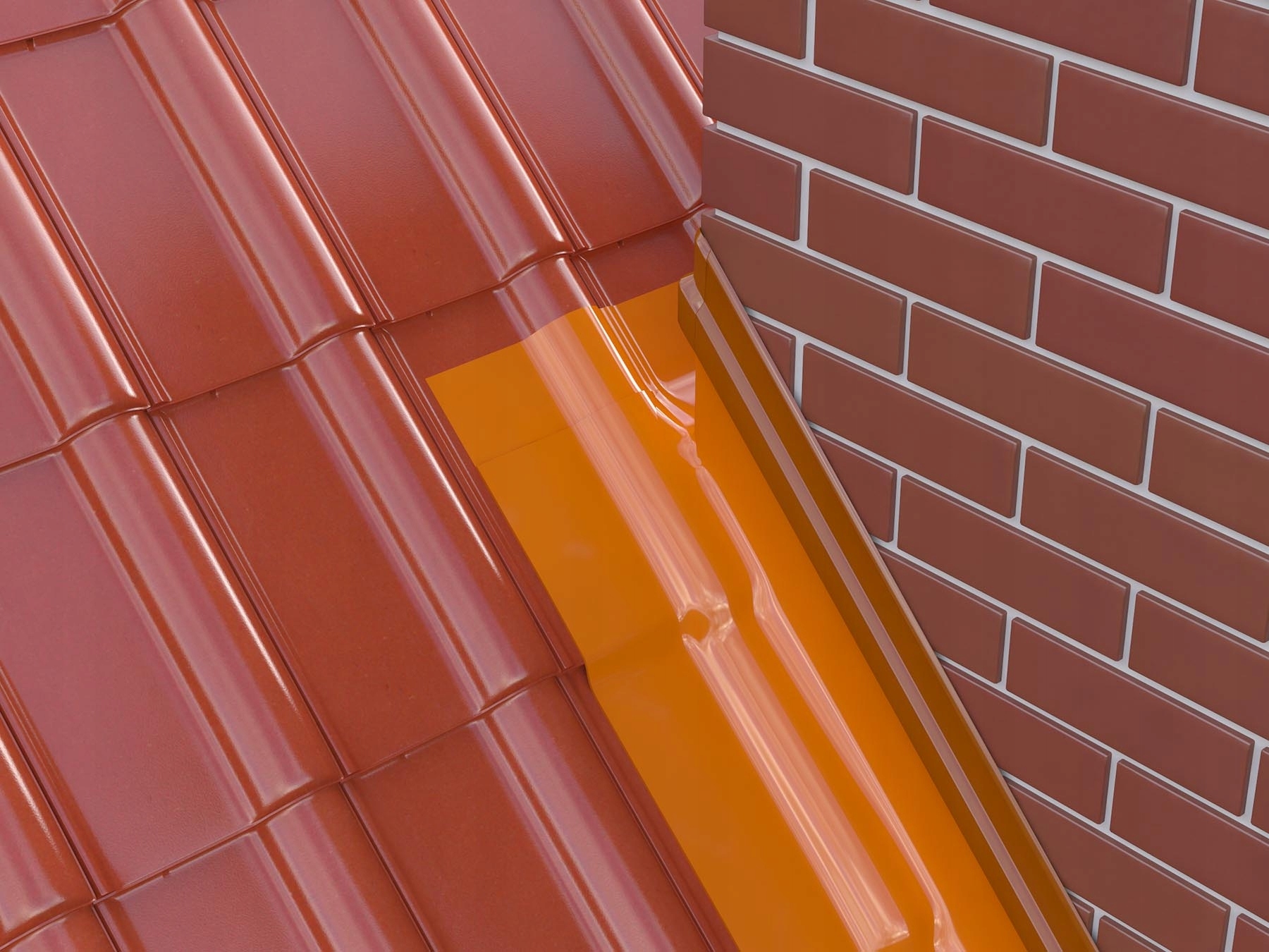 TAŚMA KOMINOWA OŁOWIANA OPIERZENIOWA DEKARSKA PŁASKA FLEX FLAT PB CEGLASTA Marka Eurovent