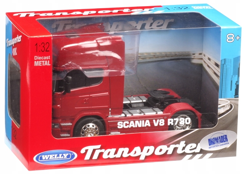 WELLY METALOWA CIĘŻARÓWKA SCANIA V8 R730 TIR CIĄGNIK SIODŁOWY dwu osiowa