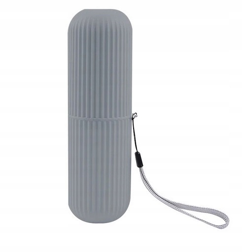 Plastikowy pojemnik Etui na szczoteczki 1 szt. szary