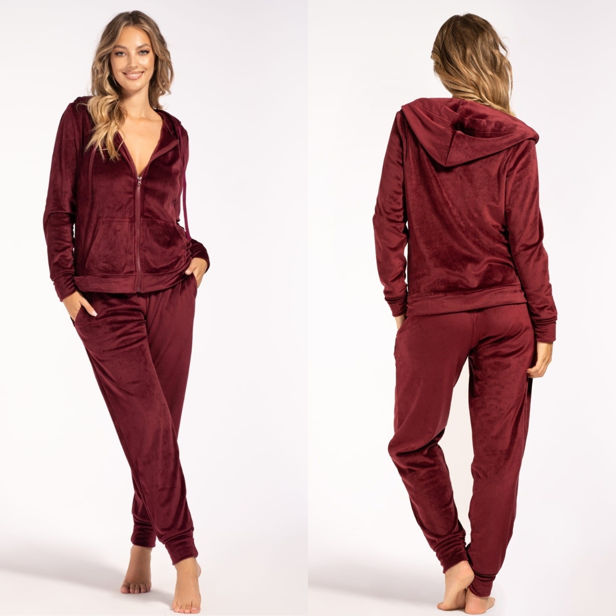 Teplákovka dámský velurový s mikinou na zip Unikát Maja Produkt Polský M