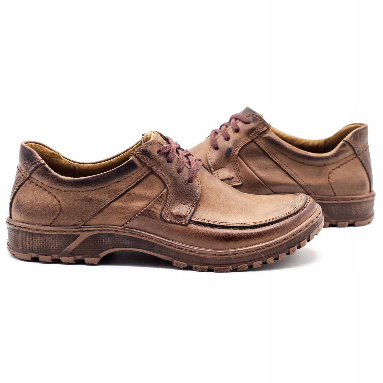 

Buty Męskie Skóra Polskie 853 Brąz 45